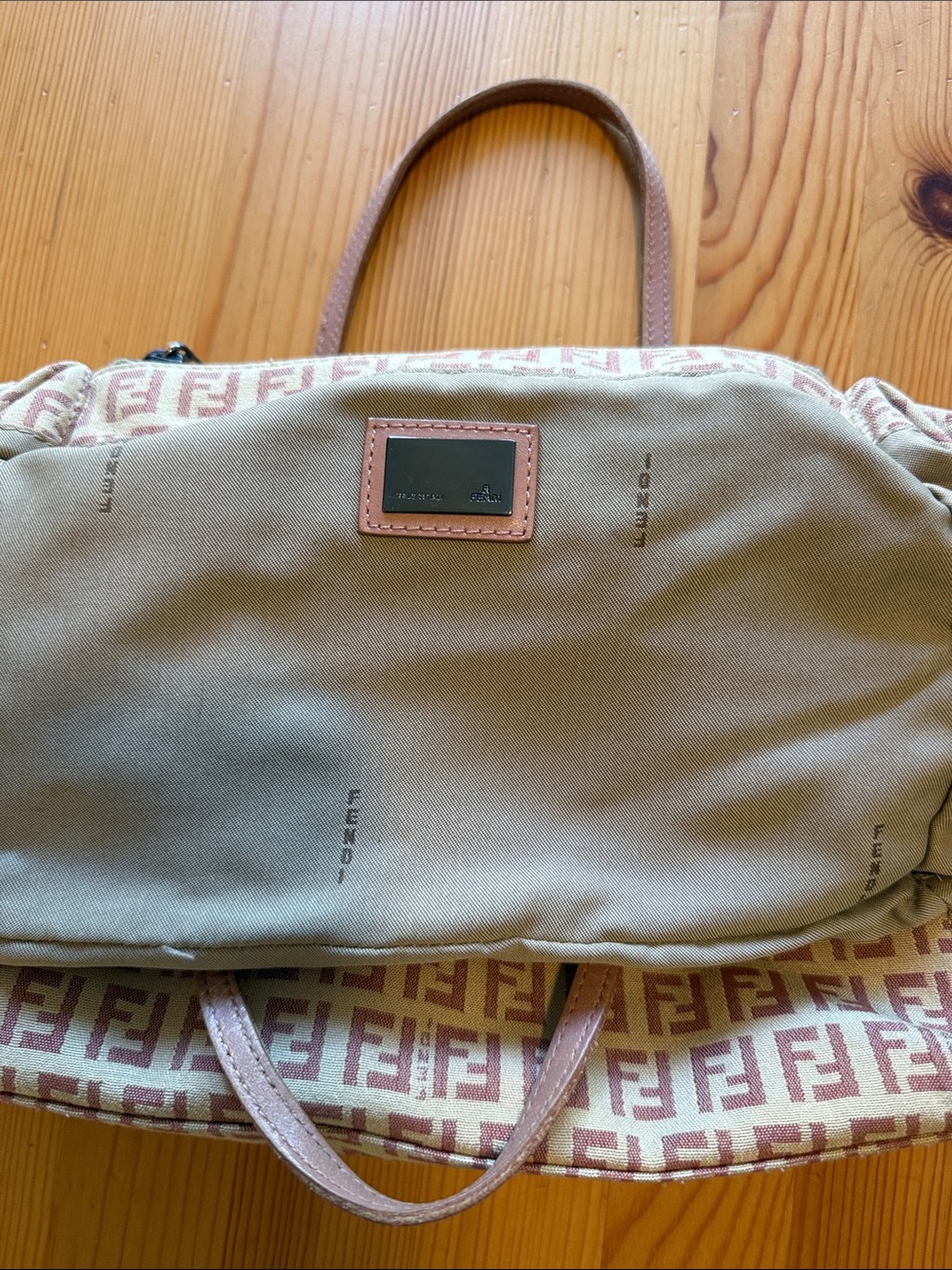 Vintage Fendi Zucchino Small pink Tote bag - Picture 7 of 16
